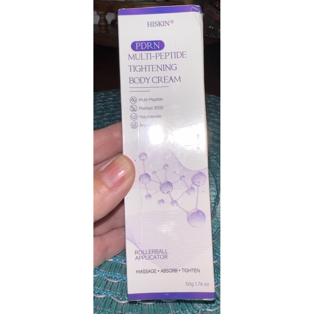 HISKIN PDRN Multi-Peptide Tightening Body Cream Rollerball Applicator 1.76oz NIB